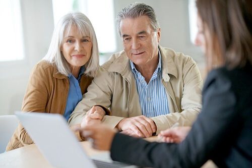 Couple creating an estate plan